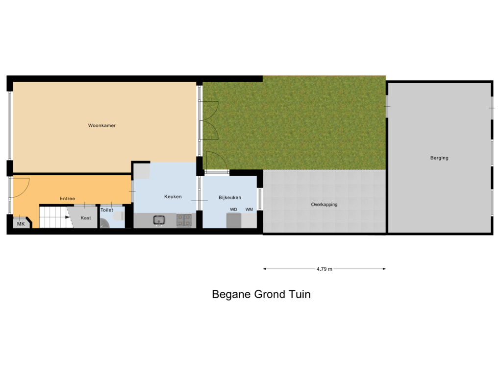 Bekijk plattegrond van Begane Grond Tuin van Pastoor Meriusstraat 168