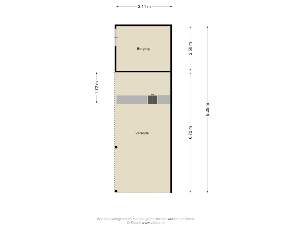 View floorplan of Berging of Kastanjelaan 6-A