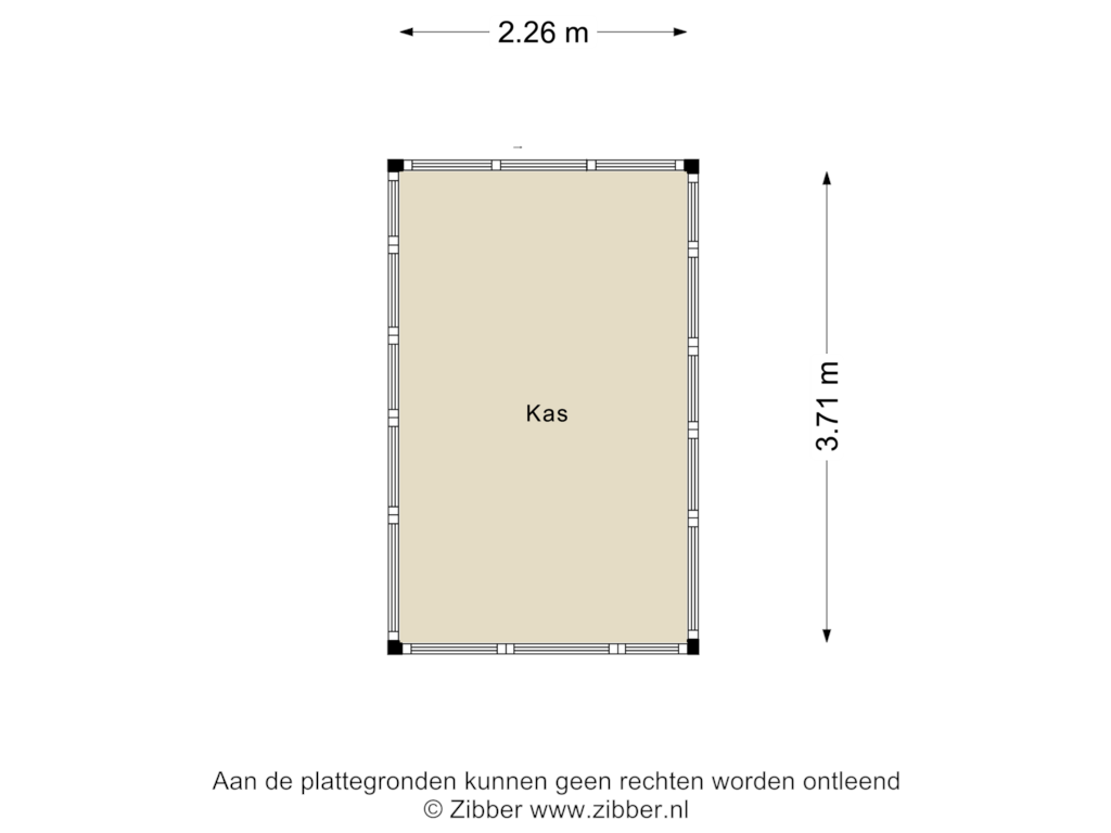 View floorplan of Kas of Kastanjelaan 6-A