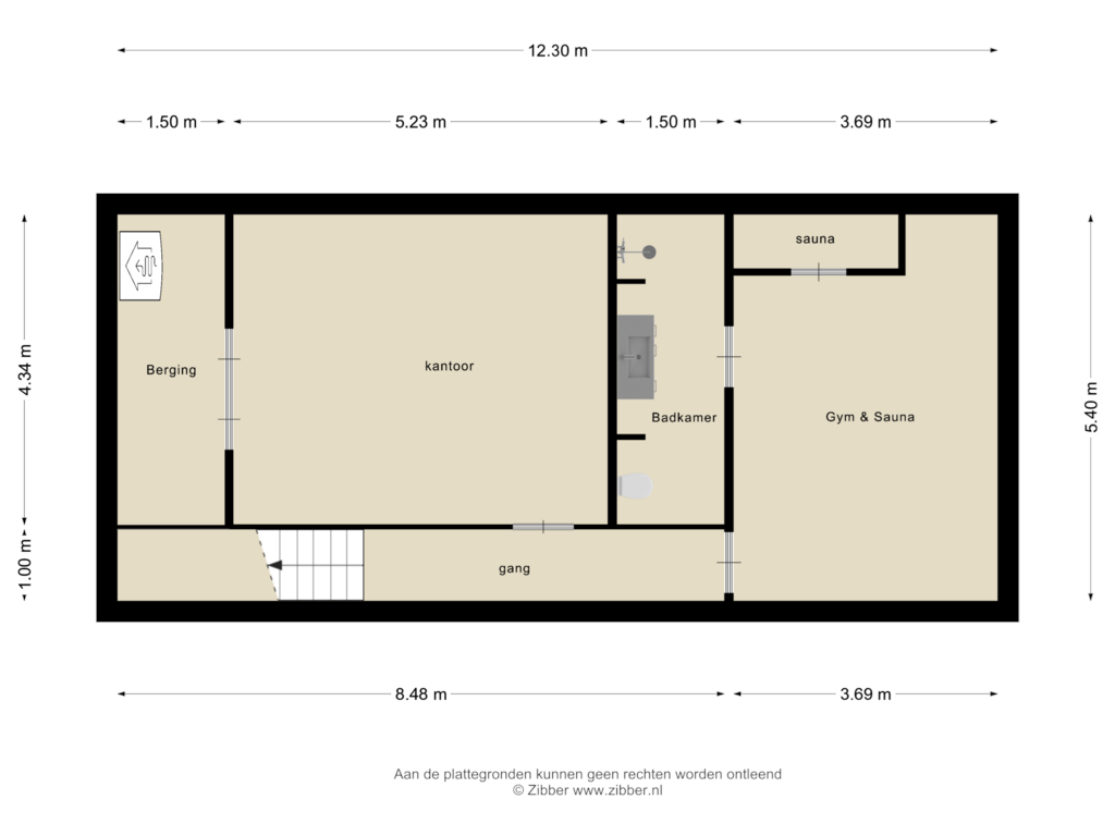 View floorplan of Kelder of Kastanjelaan 6-A