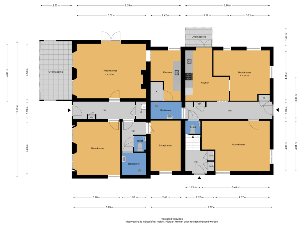 View floorplan of Begane grond of Wilhelminaplein 5