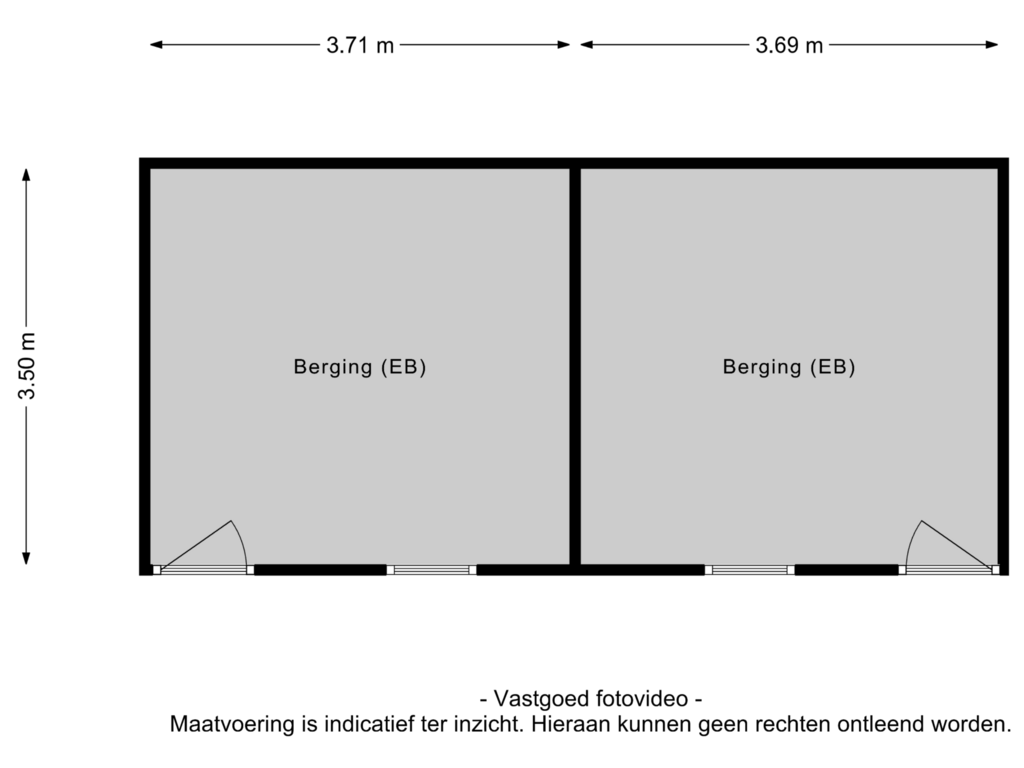 View floorplan of Berging of Wilhelminaplein 5