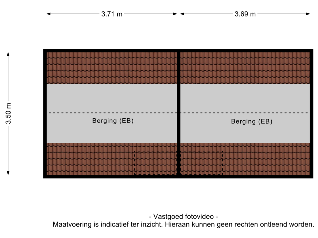 View floorplan of Berging: 1ste verdieping of Wilhelminaplein 5