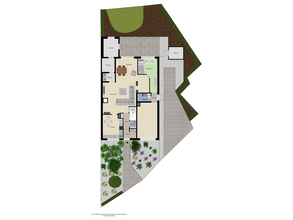 View floorplan of Begane Grond - Tuin of Bruinissestraat 28