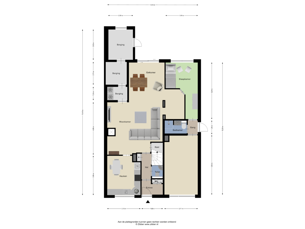 View floorplan of Begane Grond of Bruinissestraat 28