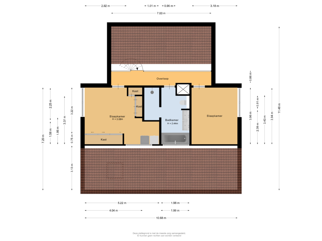 Bekijk plattegrond van Eerste verdieping van Hildebrandhove 116