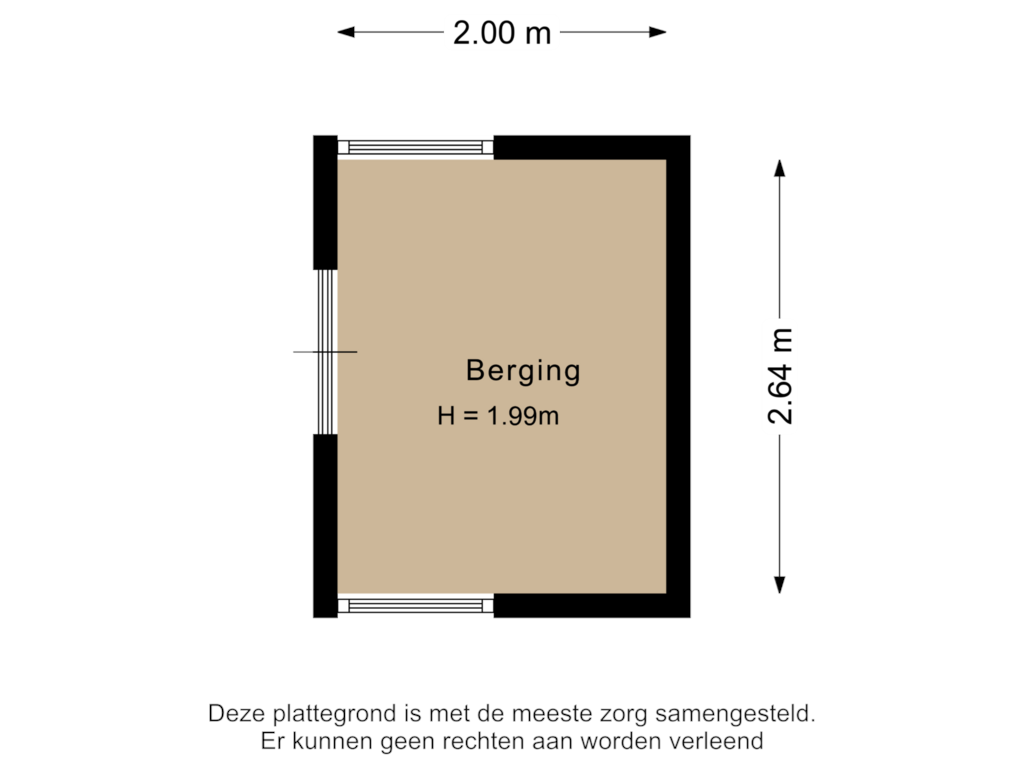 Bekijk plattegrond van Berging van Hildebrandhove 116