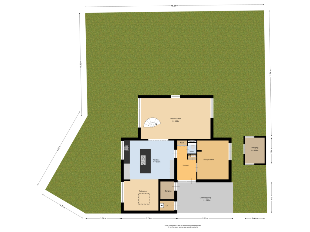 Bekijk plattegrond van Situatie van Hildebrandhove 116