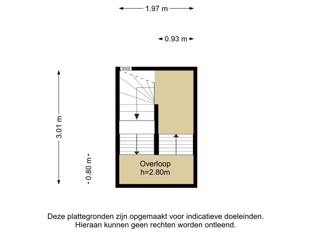 View floorplan of Verdieping 2 of Jan van der Heijdenstraat 155