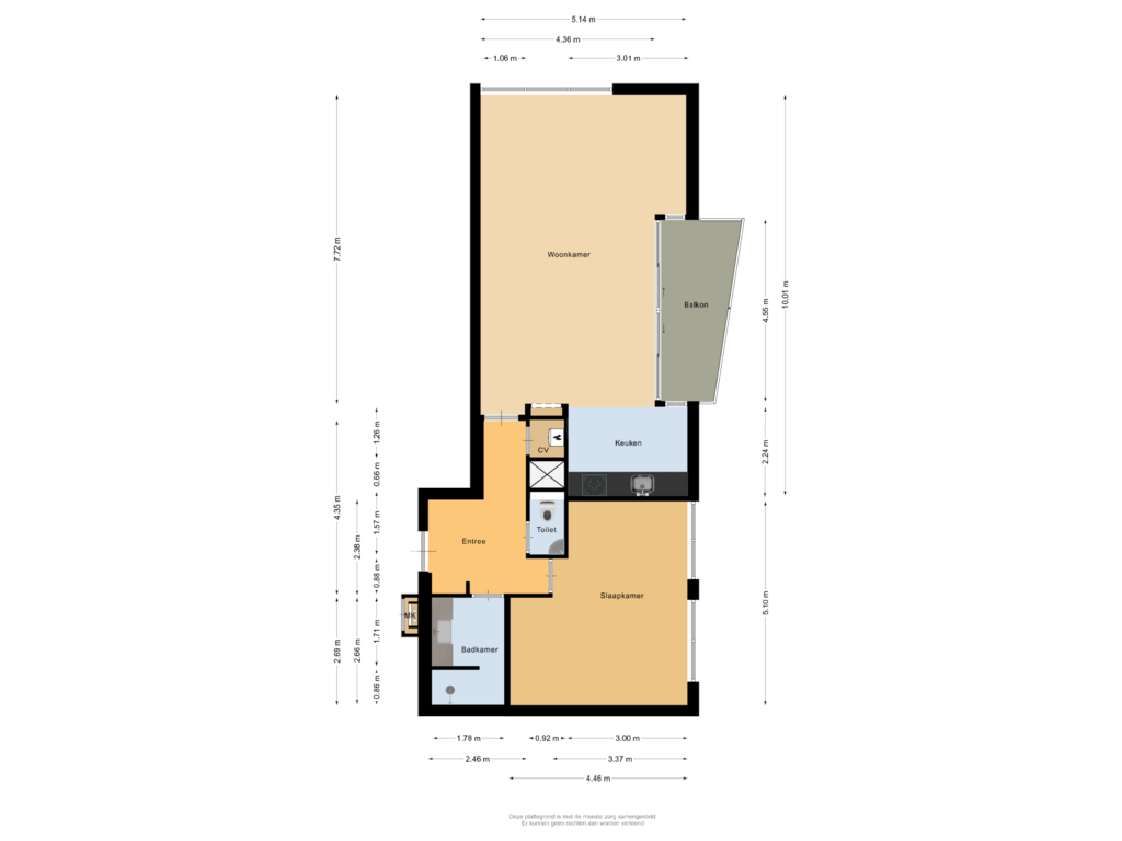 Bekijk plattegrond van Tiende verdieping van Piet Smitkade 360