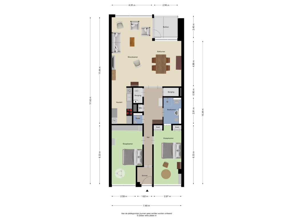 Bekijk plattegrond van Appartement van Ommevoort 122