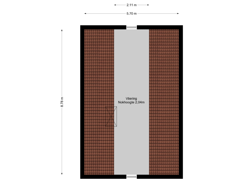 View floorplan of Vliering of Postweg 50