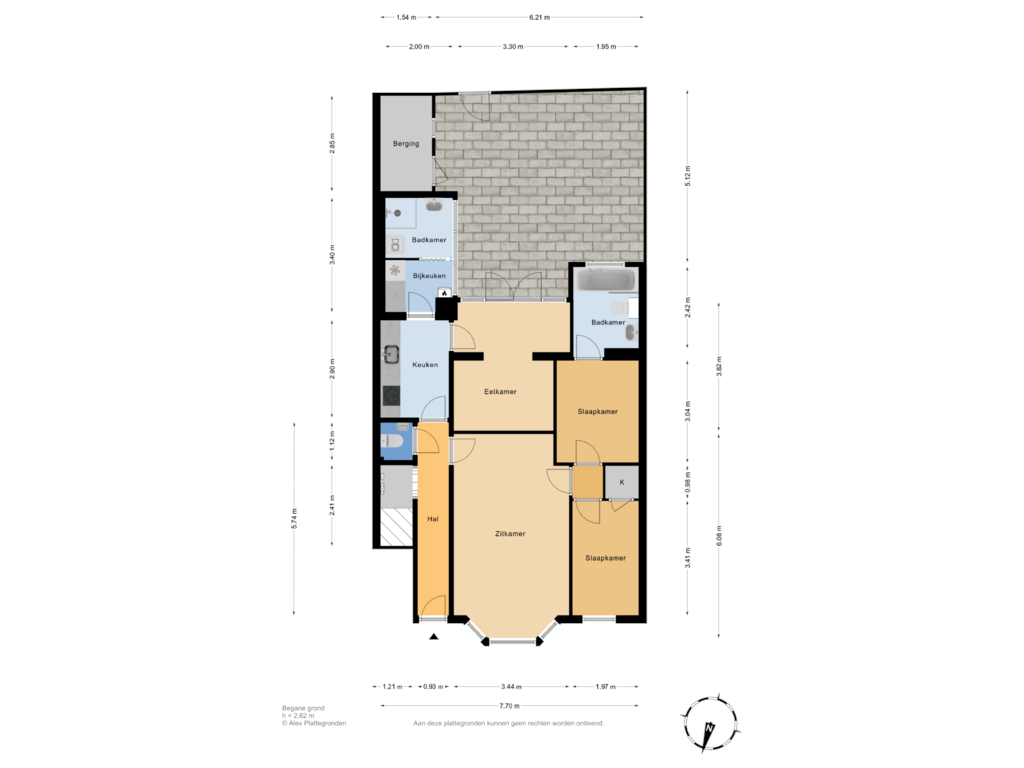 View floorplan of Begane grond of Kloosterkade 206