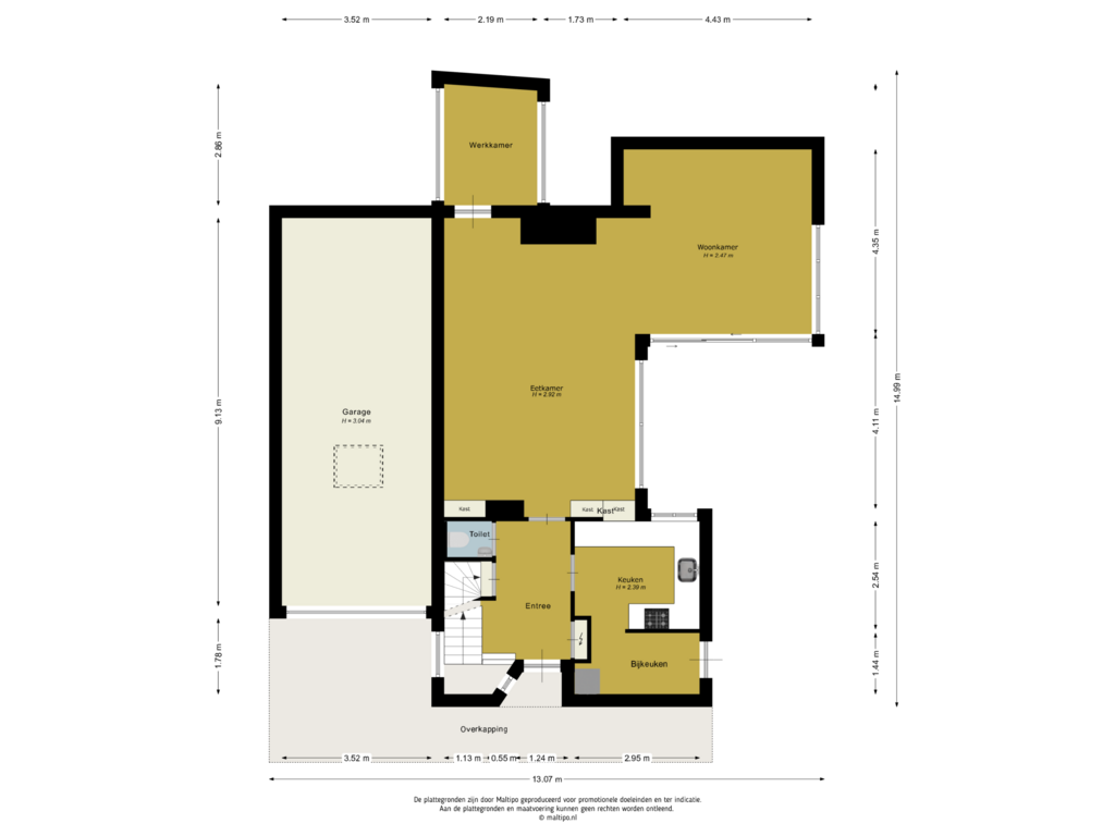 Bekijk plattegrond van Begane grond van Koppelsedijk 12