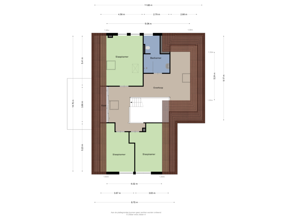 Bekijk plattegrond van Eerste Verdieping van Joh Poststraat 32-A