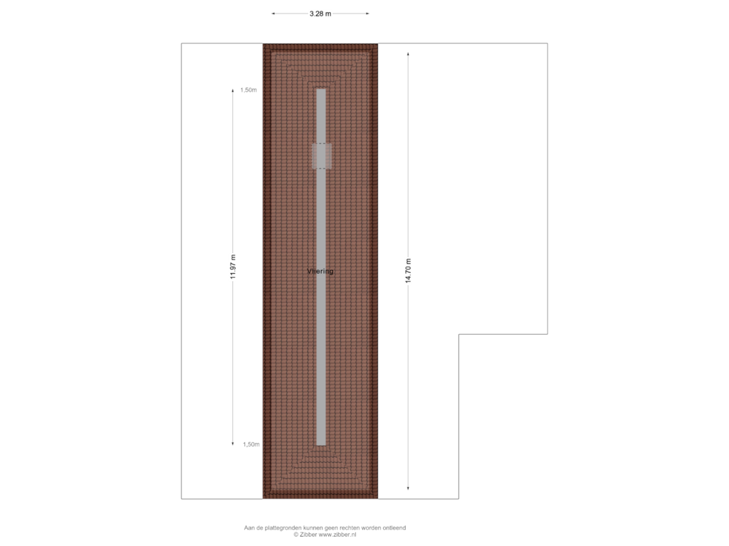 Bekijk plattegrond van Vliering van Joh Poststraat 32-A