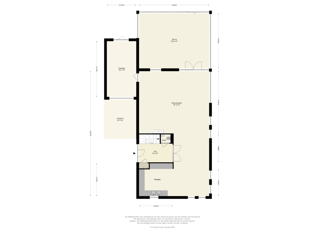 Bekijk plattegrond van Begane Grond van Menkemaborg 30