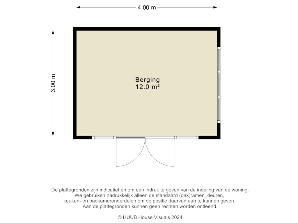 Bekijk plattegrond van Berging van Menkemaborg 30