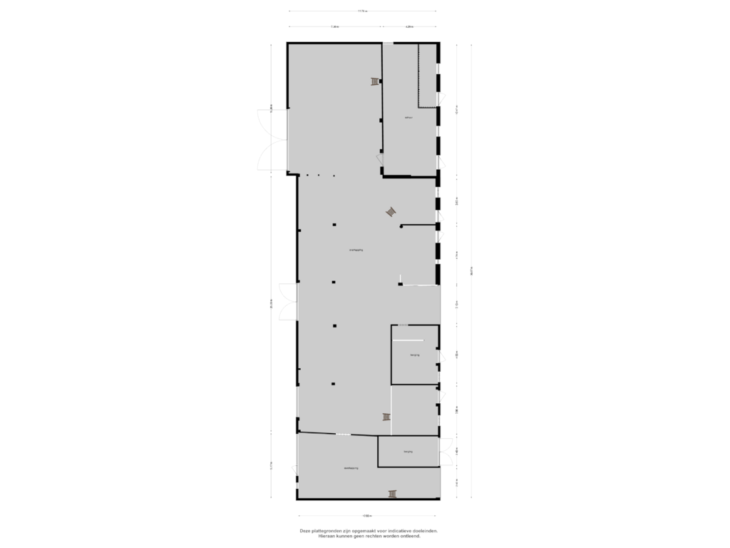 Bekijk plattegrond van Schuur van Dorpsstraat 13