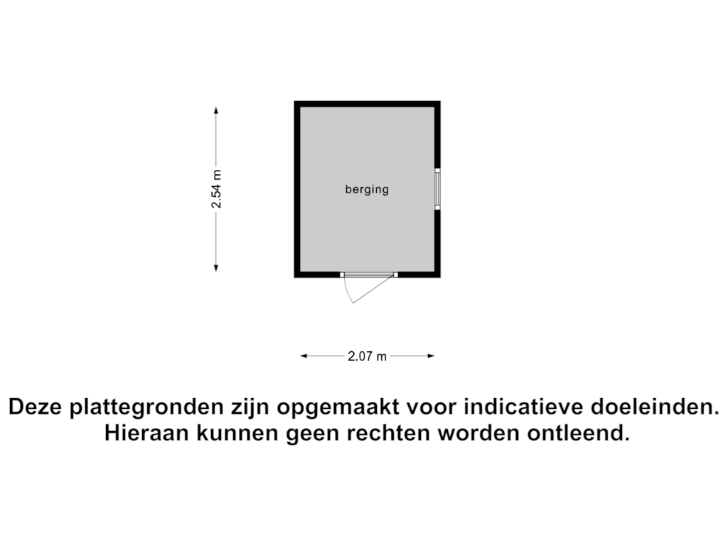 Bekijk plattegrond van Berging van Dorpsstraat 13