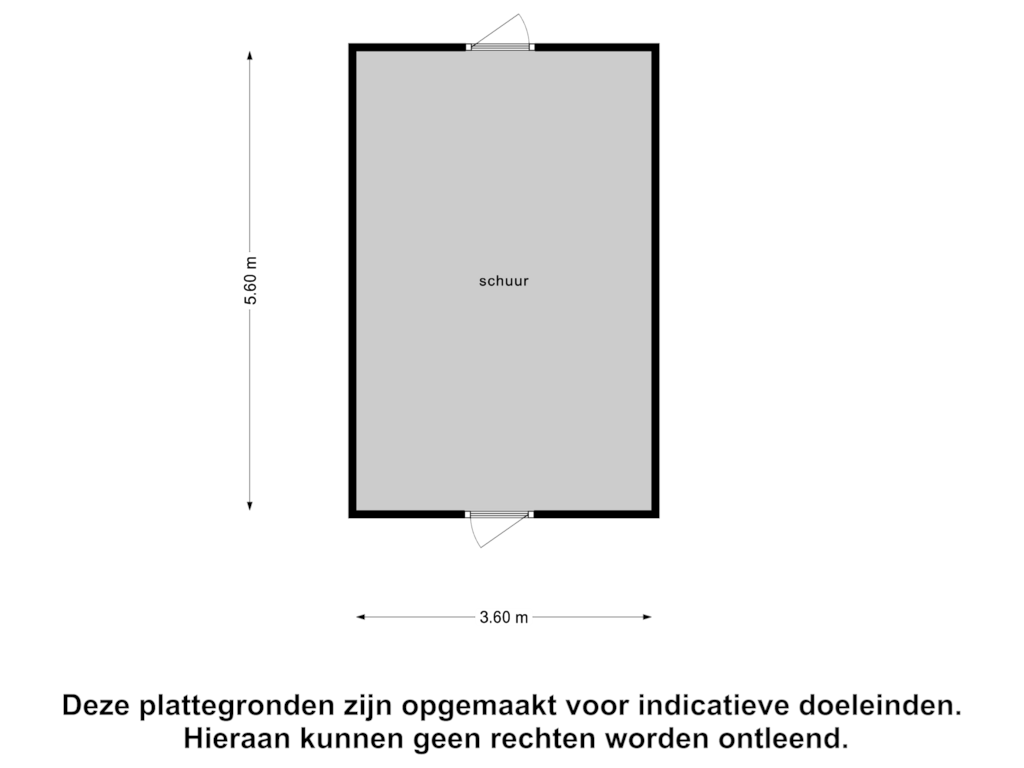 Bekijk plattegrond van Schuur van Dorpsstraat 13