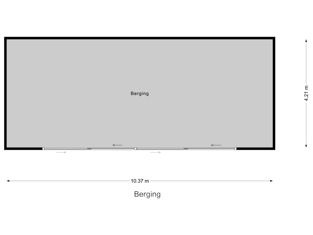 Bekijk plattegrond van Berging van Oude Windslaan 43