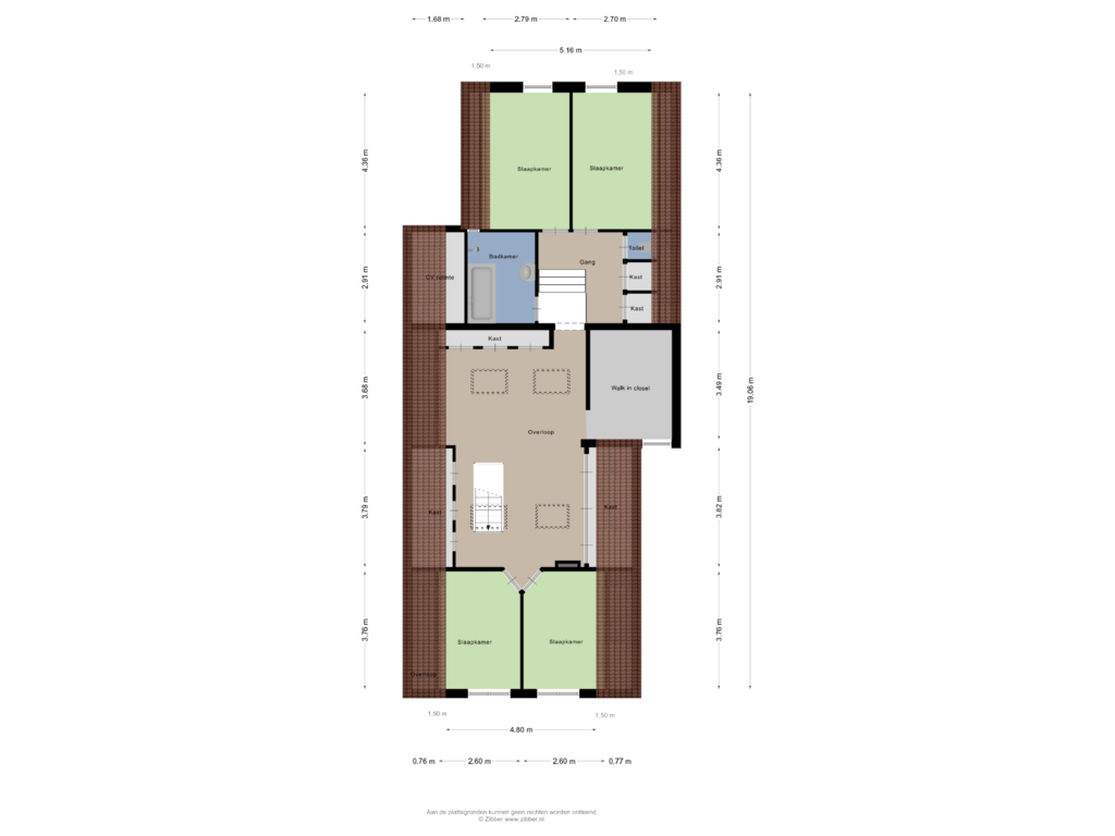 View floorplan of Eerste Verdieping of Holenbergseweg 22