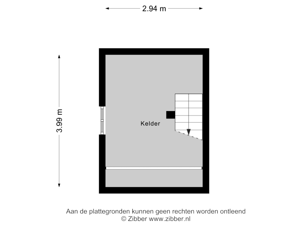 View floorplan of Kelder of Holenbergseweg 22