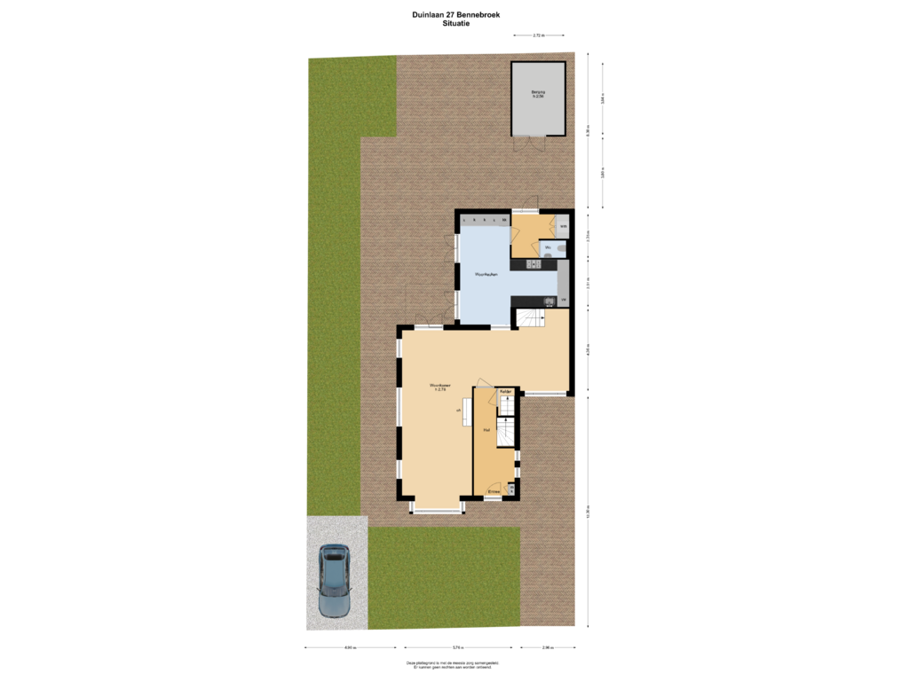 Bekijk plattegrond van Situatie van Duinlaan 27