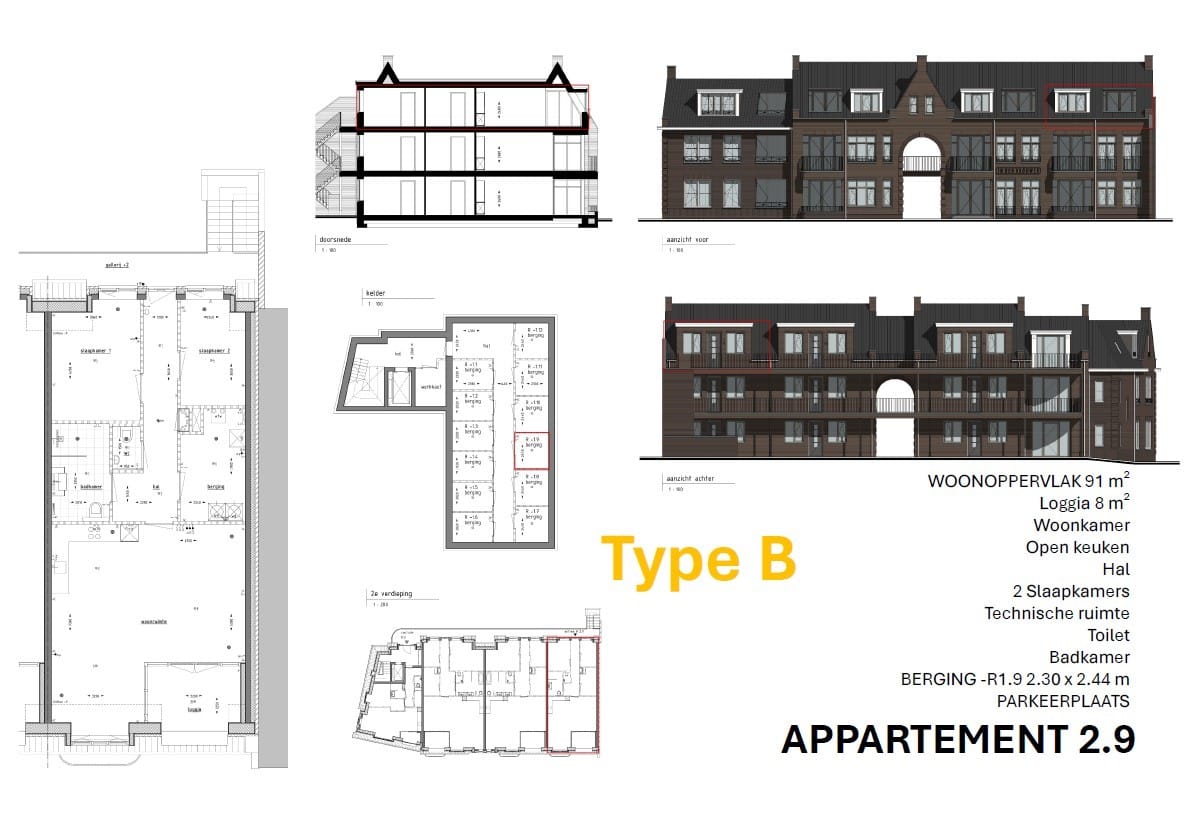 Appartement (Bouwnr. app 2.9)