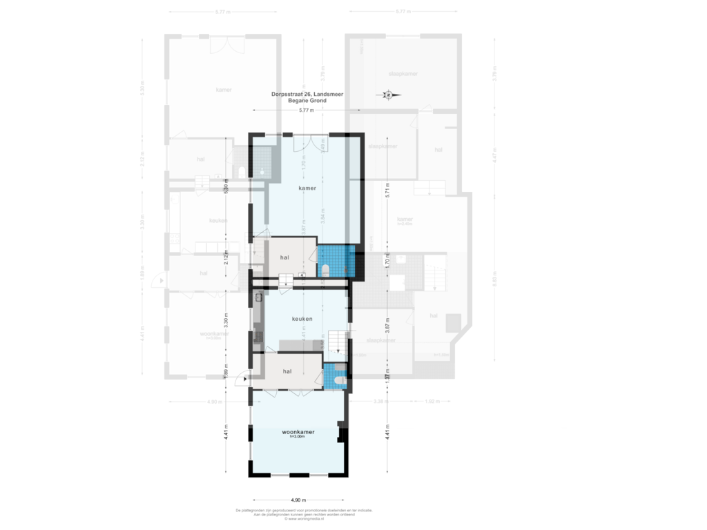 Bekijk plattegrond van Begane Grond van Dorpsstraat 26