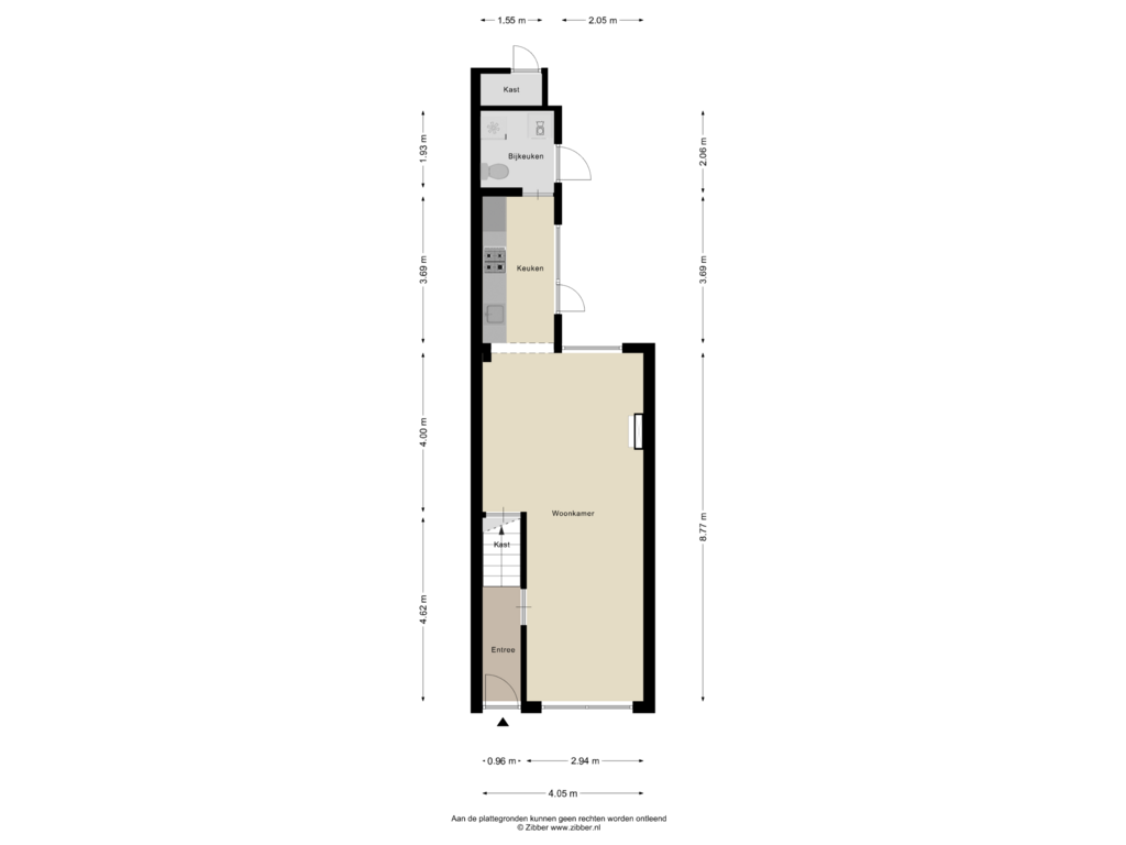 Bekijk plattegrond van Begane grond van Rijndijkstraat 32