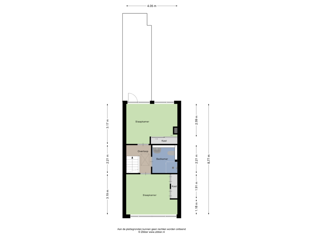 Bekijk plattegrond van Eerste verdieping van Rijndijkstraat 32