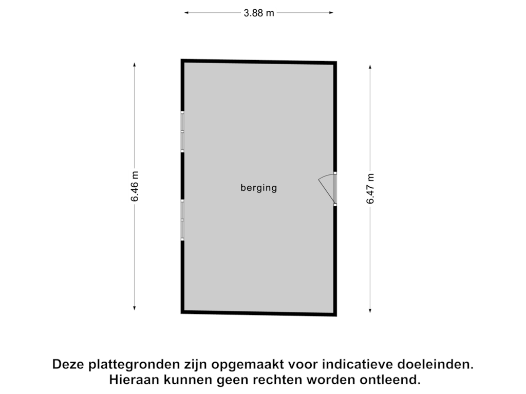 Bekijk plattegrond van Berging van Nieuwlandseweg 19