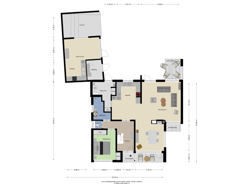 View floorplan of Begane grond of Postweg 46