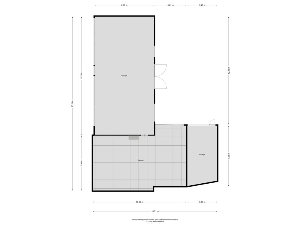 View floorplan of Garage of Postweg 46