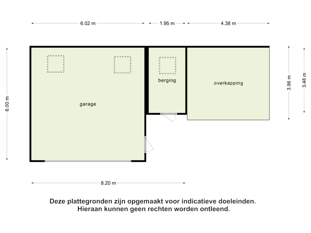 View floorplan of Garage of Eikenlaan 10