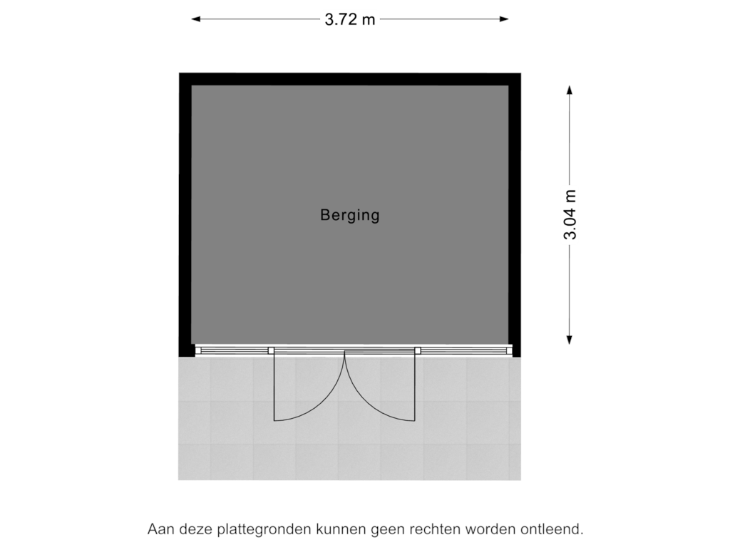 View floorplan of Berging of Posthoornseweg 5-12