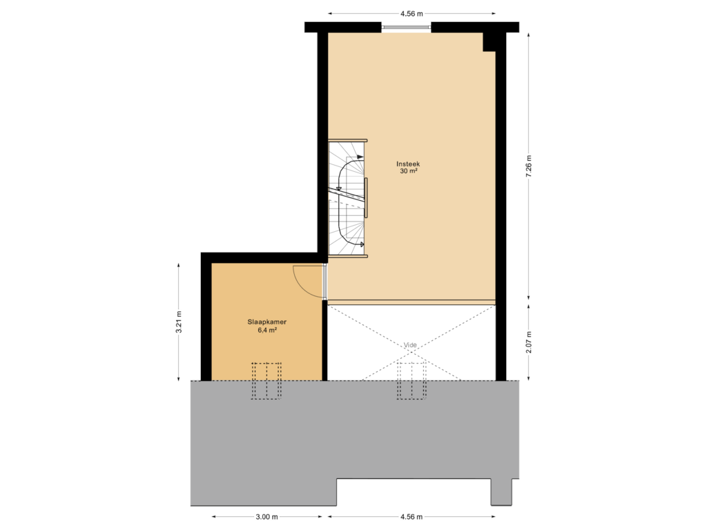 Bekijk plattegrond van 1e verdieping van Boerderijwoningen | Woningtype C (Bouwnr. 3)