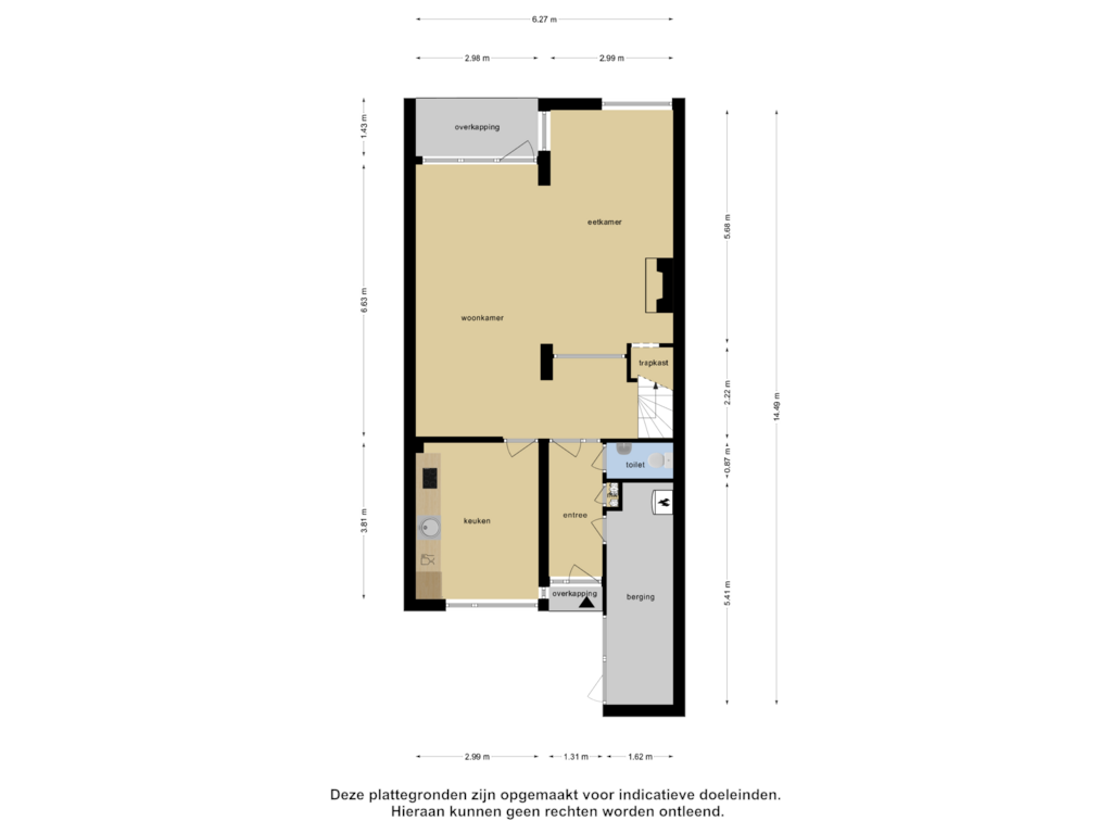 Bekijk plattegrond van Begane Grond van Grevenmacherhof 54