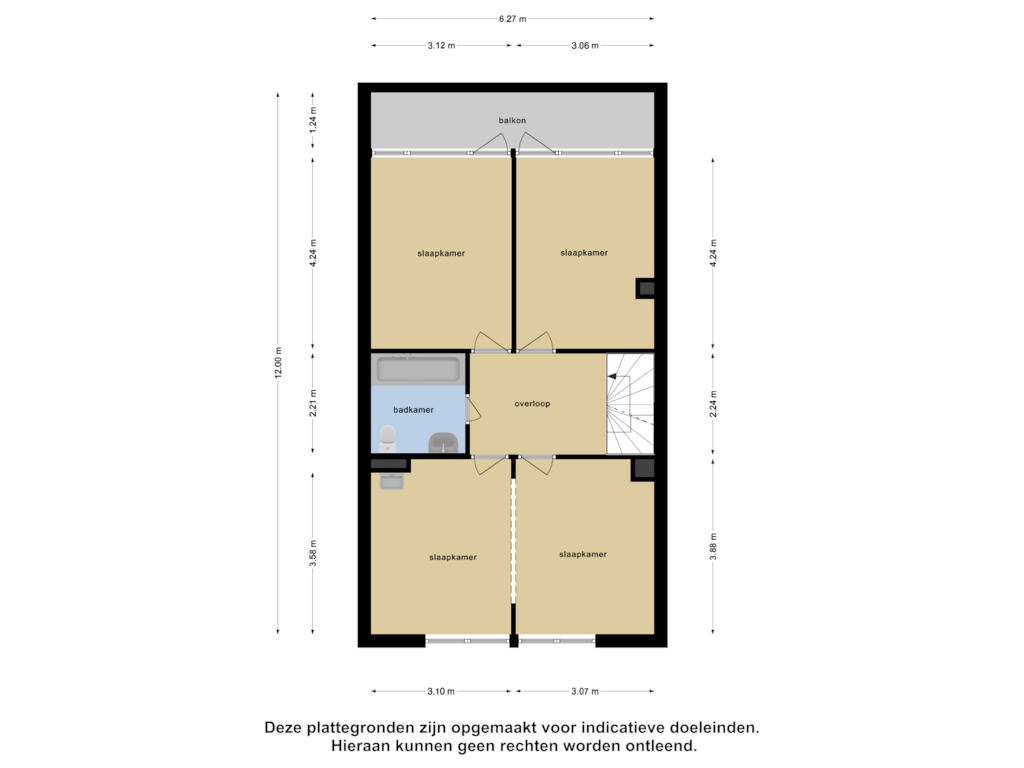 Bekijk plattegrond van Eerste Verdieping van Grevenmacherhof 54