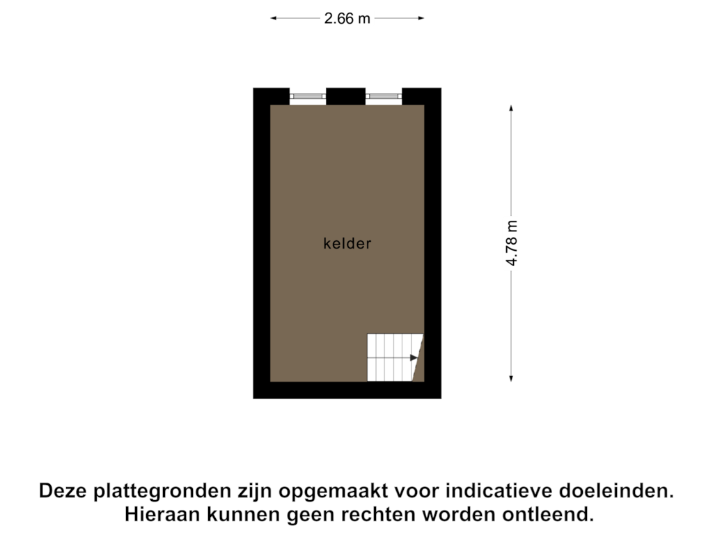 View floorplan of Kelder of Landlustweg 2