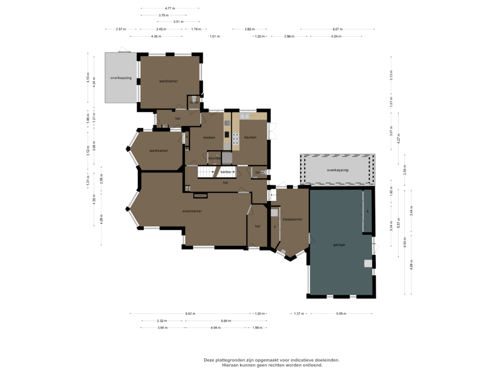 View floorplan of Begane grond of Landlustweg 2