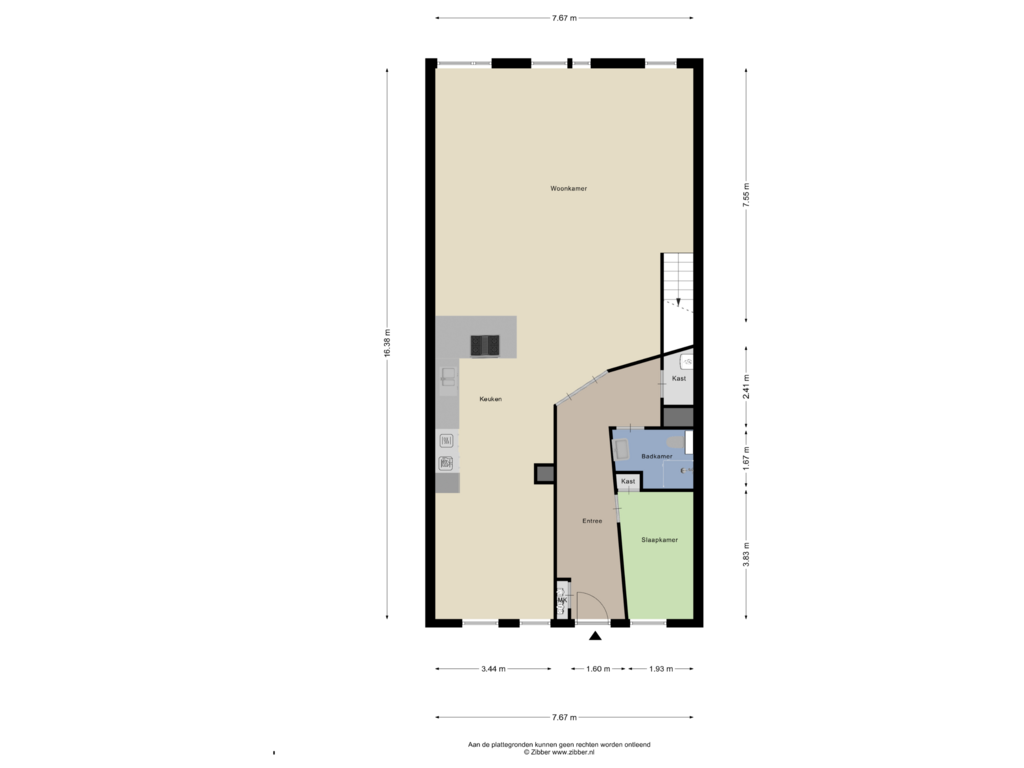 Bekijk plattegrond van Begane Grond van Plein 32