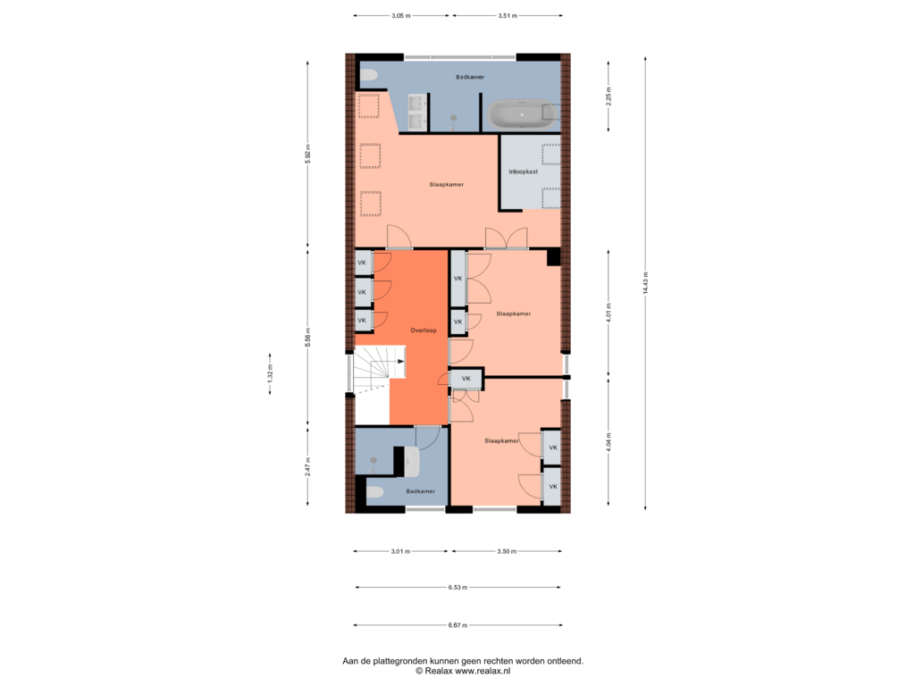 Bekijk plattegrond van Verdieping 1 van Van Reenenpark 9