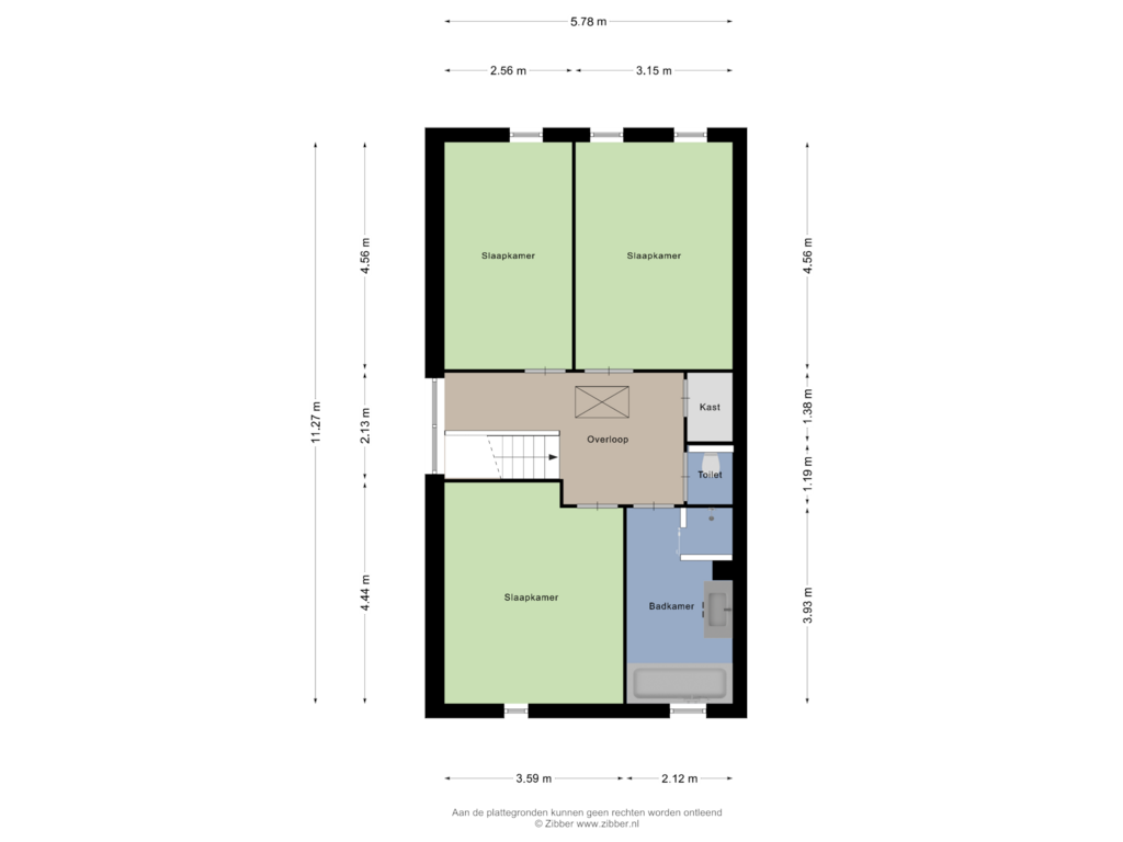 Bekijk plattegrond van Tweede Verdieping van Kwaakhaven 8