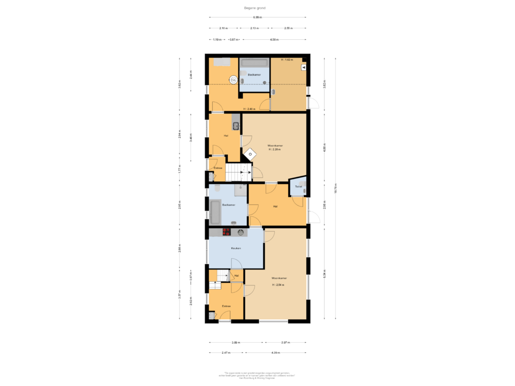 View floorplan of Begane grond of Stationsweg 1