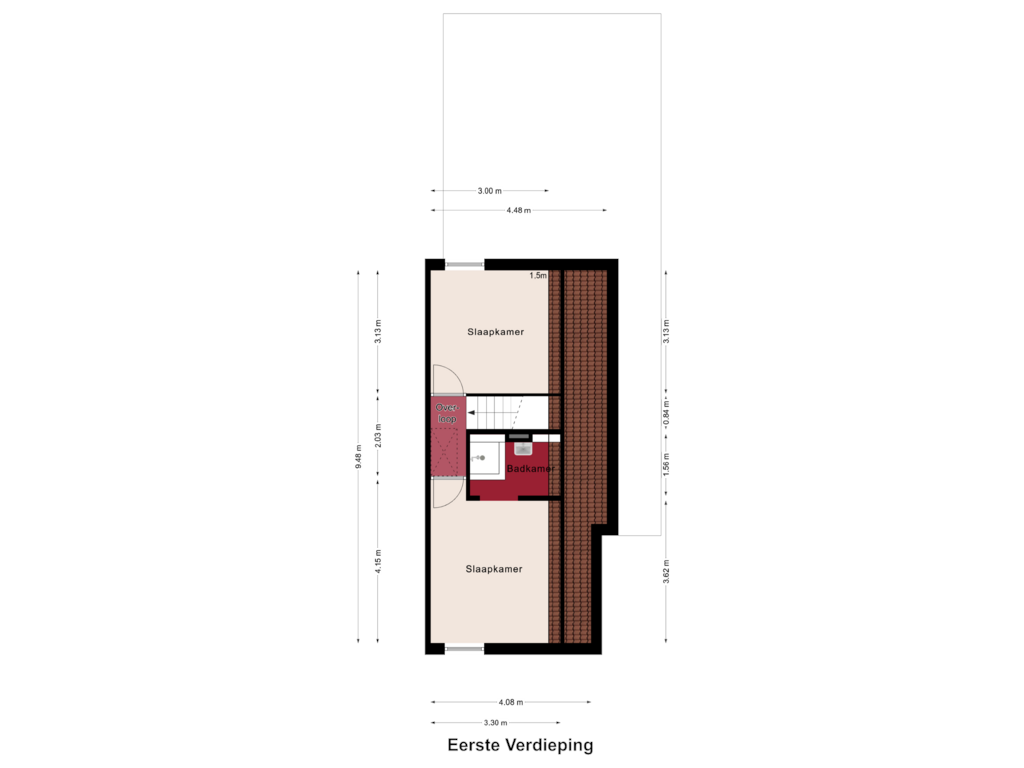 Bekijk plattegrond van Eerste Verdieping van Kloosterstraat 25