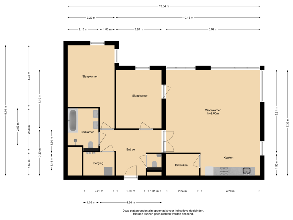 Bekijk plattegrond van Verdieping 11 van Landverhuizersplein 38