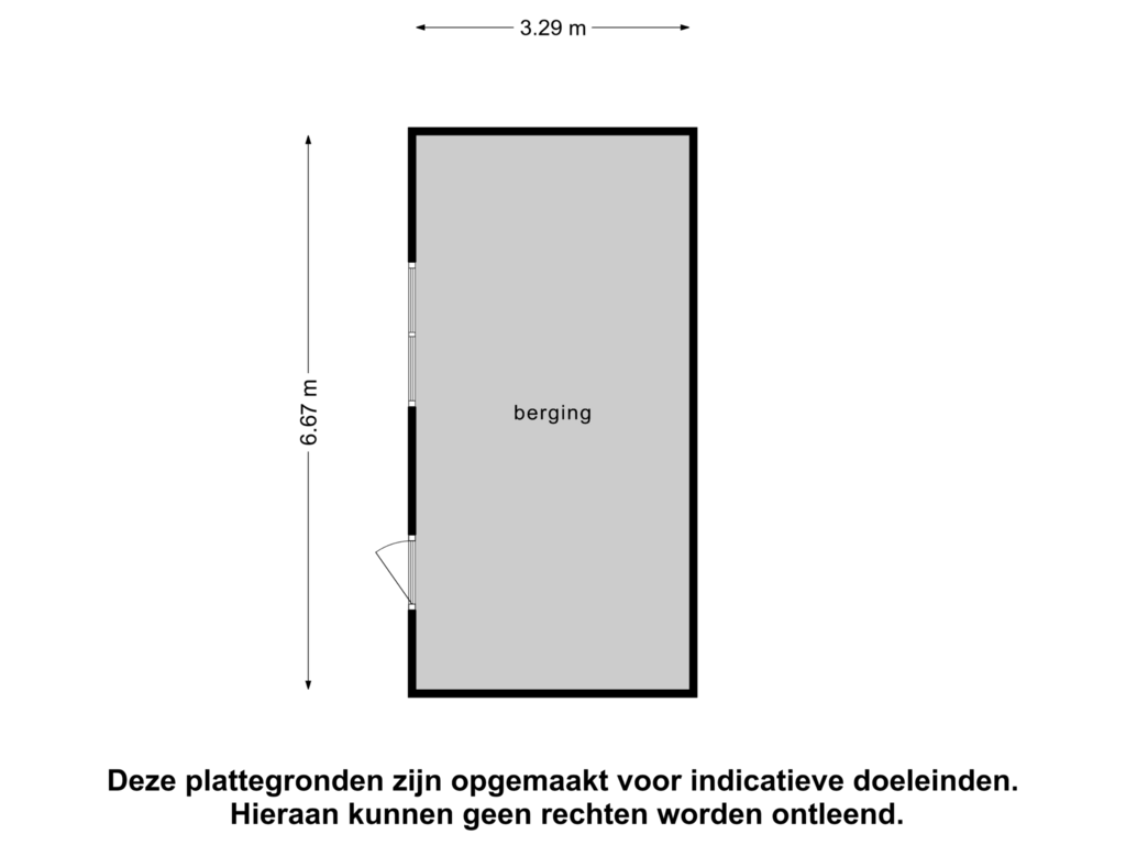 Bekijk plattegrond van Berging van Magnolialaan 22